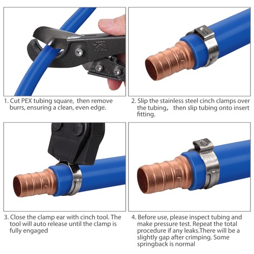 pex clamp tool installation