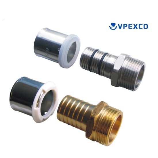 brass press fittings for pex and pex al pex pipe