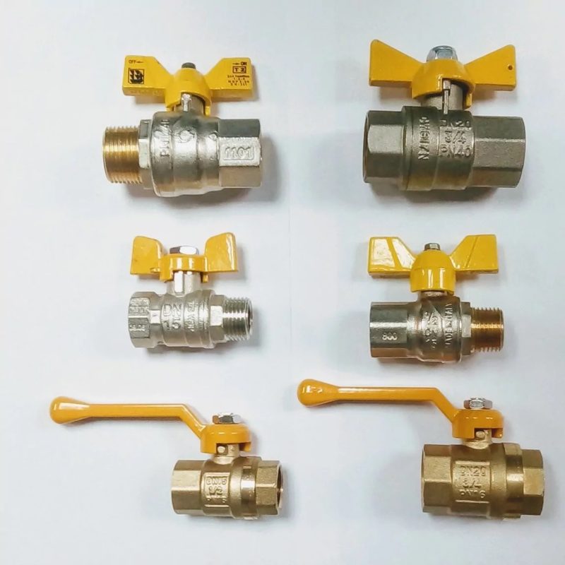 brass gas valve different types