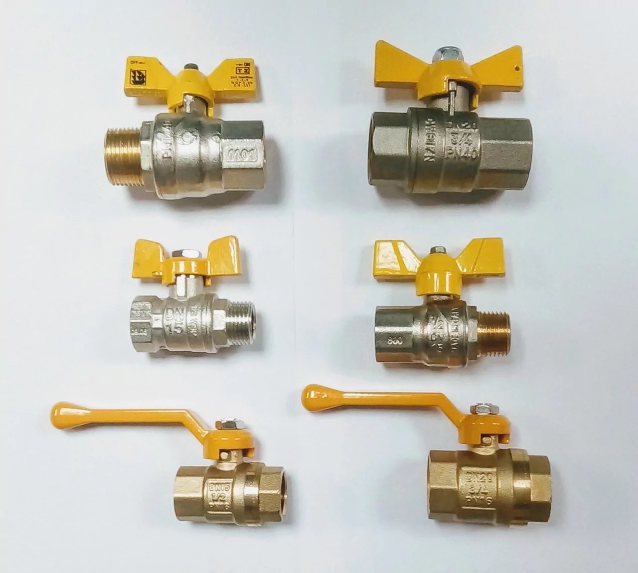 brass gas valve different types