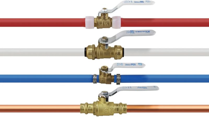 pex water shut off valve