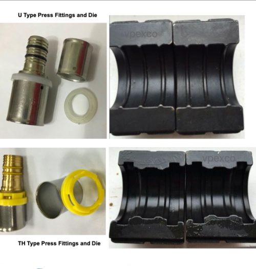 brass press fittingss u type vs th type