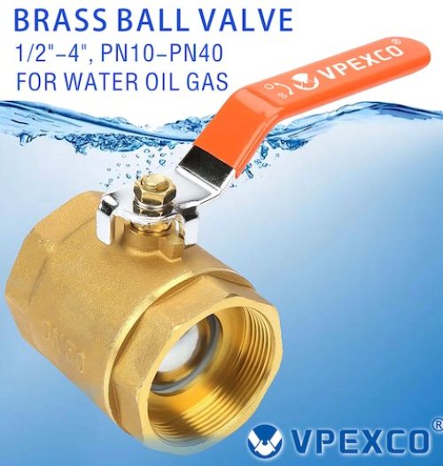 brass ball valve water oil gas system